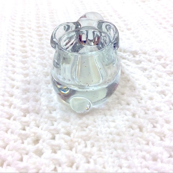 NWT Vintage Indiana Glass Company | Crystal Bunny‎ Rabbit Votive Candle Holder - Picture 8 of 12